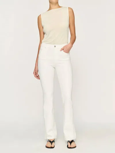 Dl1961 - Women's Bridget Boot Cut Jeans In White In Multi