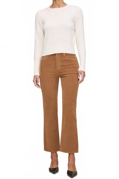 Dl1961 - Women's Bridget Boot High Rise Crop Jeans In Teakwood In Brown