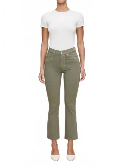 Dl1961 - Women's Bridget Boot High Rise Insta Sculpt Crop Jeans In Fern In Green