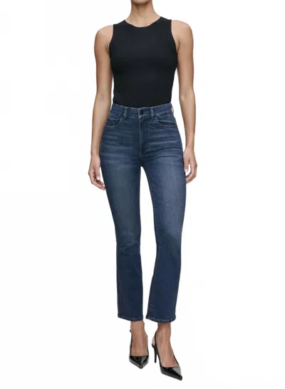 Dl1961 - Women's Bridget Boot High Rise Instasculpt Crop Jeans In Dark Indigo In Blue