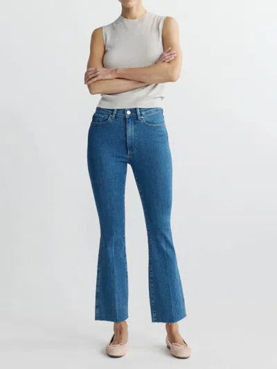 Dl1961 - Women's Bridget Boot High Rise Instasculpt Crop Jeans In Spring Showers In Yellow