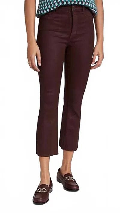 Dl1961 - Women's Bridget High Rise Boot Cut Cropped Jeans In Sequoia In Red