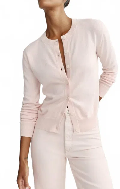 Dl1961 - Women's Brinn Cardigan Top In Ballet Pink In Animal Print