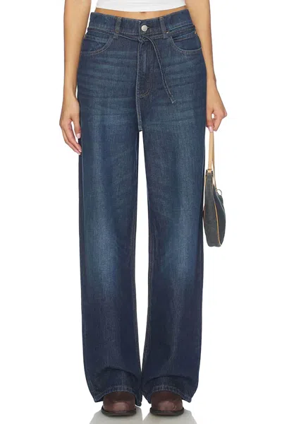 Dl1961 - Women's Casie Relaxed Wide Leg Jeans In Space Blue