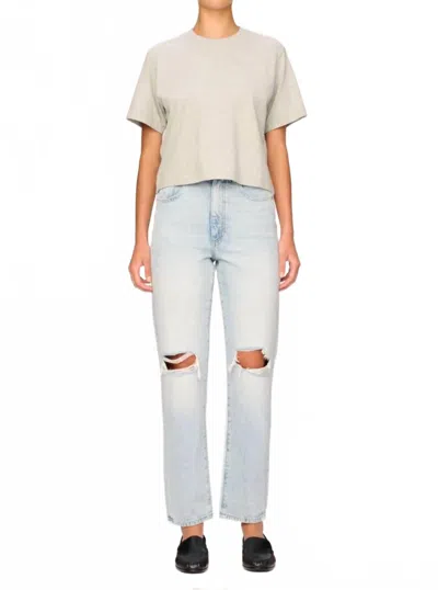 Dl1961 - Women's Cigarette High Rise Jeans In Crystal Lake Distressed In Multi
