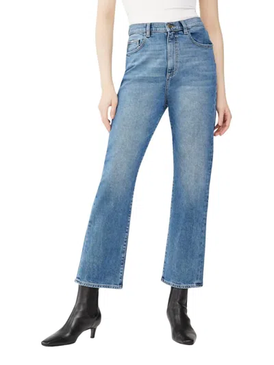 Dl1961 - Women's Jerry High Rise Vintage Straight Leg Jean In Keller In Blue