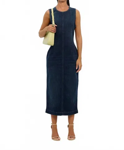 Dl1961 - Women's Esme Midi Dress In Cromer In Blue