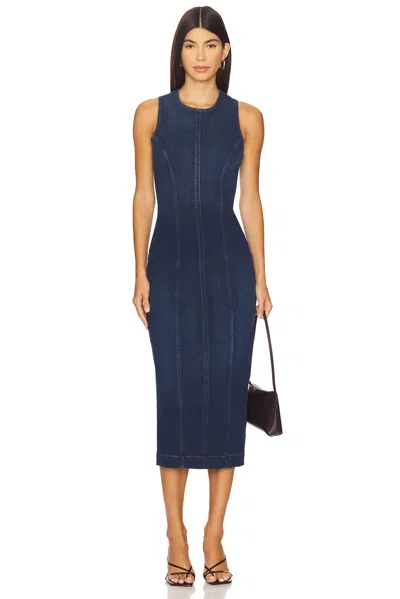 Dl1961 - Women's Esme Midi Dress In Sea Front In Blue