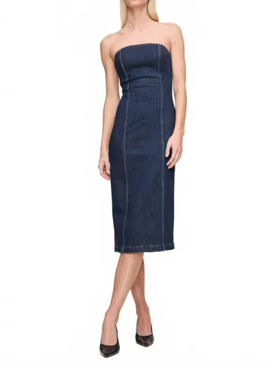 Dl1961 - Women's Esme Strapless Dress In Blue