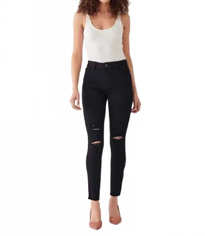 Dl1961 - Women's Farrow High Rise Instasculpt Skinny Ankle Jeans In Kodiak In Black
