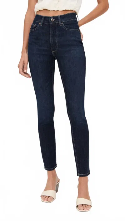 Dl1961 - Women's Farrow Skinny High Rise Ankle Jeans In Crescent Harbor In Blue