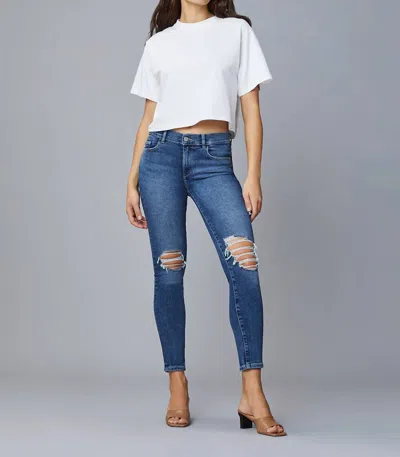Dl1961 - Women's Florence Skinny Jean In Blue Nova Distressed