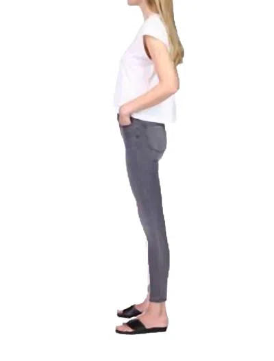 Dl1961 - Women's Florence Skinny: Mid Rise Instasculpt Ankle In Drizzle (ultimate) In Blue
