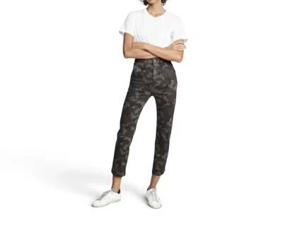 Dl1961 - Women's Florence Skinny Mid Rise Instasculpt Crop Jeans In Camouflage Print In Gray