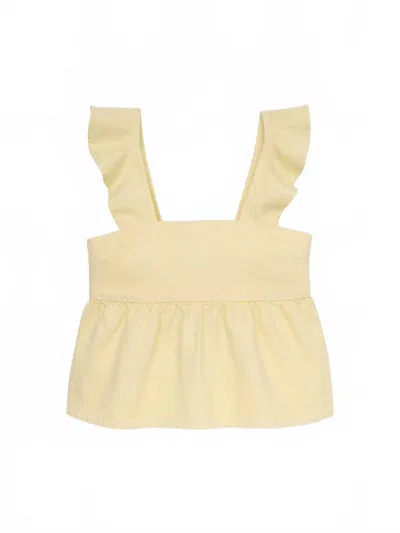 Dl1961 - Women's Kids' Girls Meredyth Denim Top In Yellow