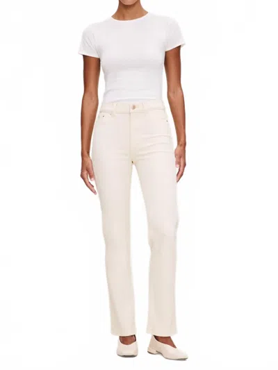 Dl1961 - Women's Halle Straight High Rise Instasculpt Jeans In Ecru In White