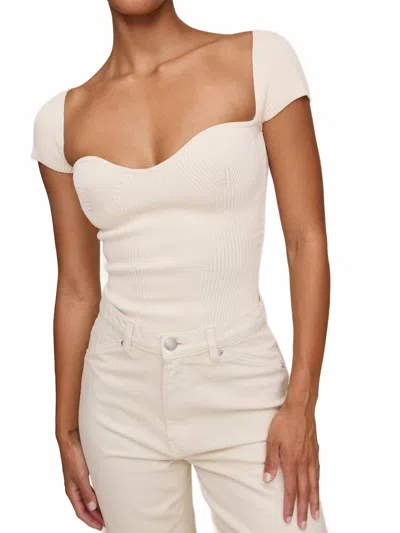 Dl1961 - Women's Heart Knit Top In Ivory In White