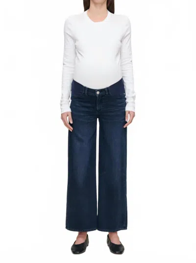 Dl1961 - Women's Hepburn Maternity Ankle Jeans In Crater Lake In Blue