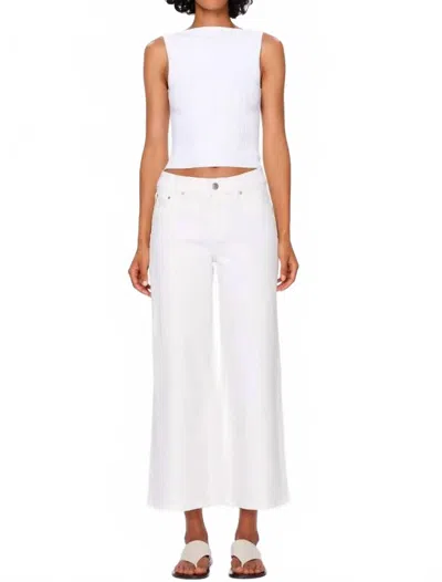 Dl1961 - Women's Hepburn Mid Rise Wide Leg Jean In White