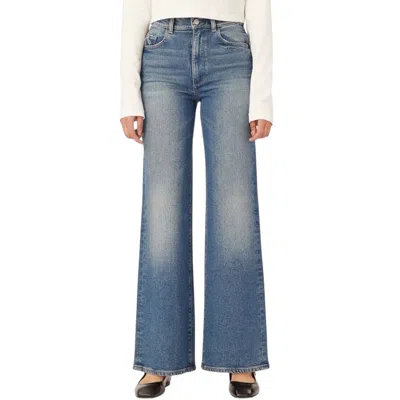 Dl1961 - Women's Hepburn Wide Leg High Rise Vintage Jeans In Blue