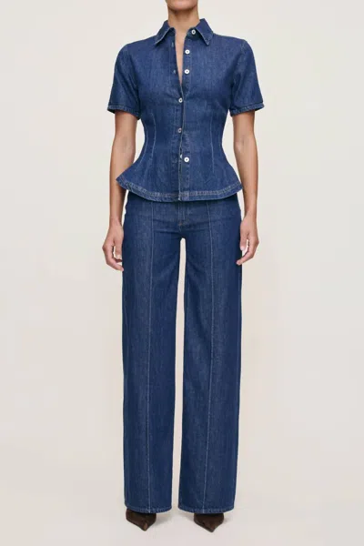 Dl1961 - Women's Hepburn Wide Leg Jeans In Inkwell In Multi