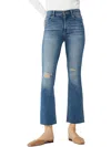 DL1961 WOMENS HIGH RISE DISTRESSED BOOTCUT JEANS