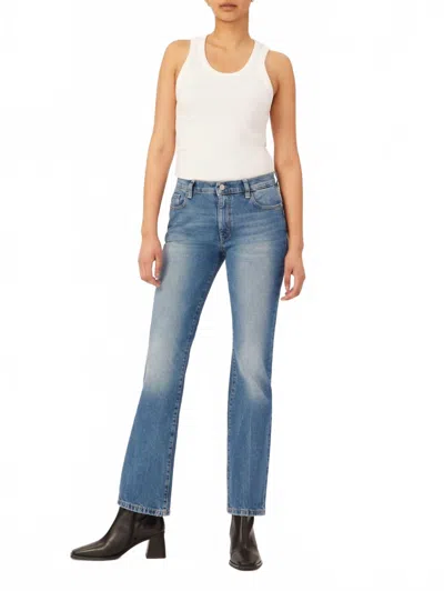 Dl1961 - Women's Joni Slim Boot Low Rise Vintage Jeans In East Lake In Blue