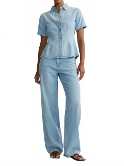 Dl1961 - Women's Kaylen Soft Curve High Rise 32" Jeans In Beachfront Aura In White