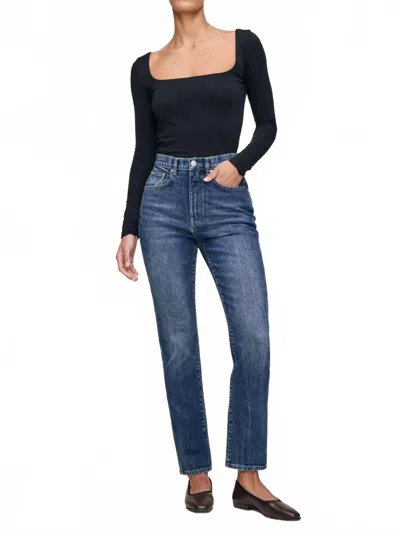 Dl1961 - Women's Kristy Cigarette High Rise Jeans In Moon Lake In Blue