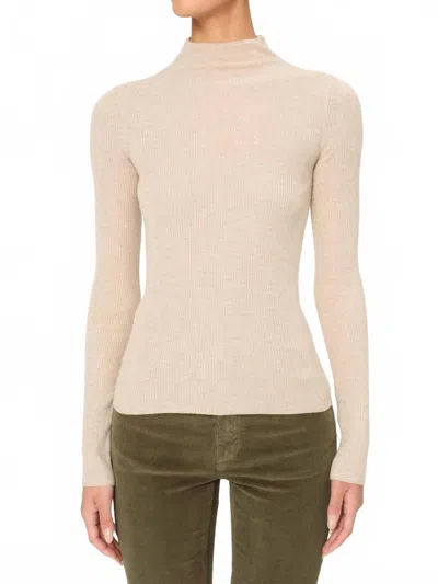 Dl1961 - Women's Long Sleeve Turtleneck Sweater In Biscuit In Neutral