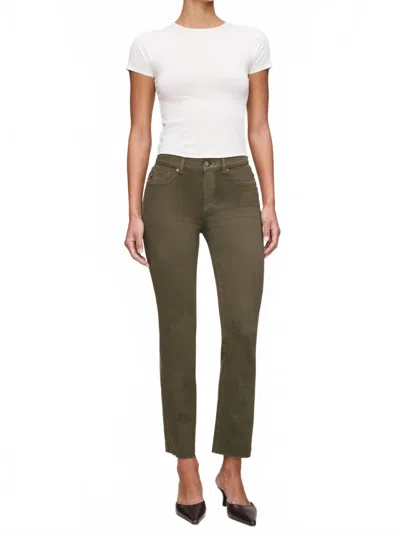 Dl1961 - Women's Mara Straight Ankle Jean In Olive In Green