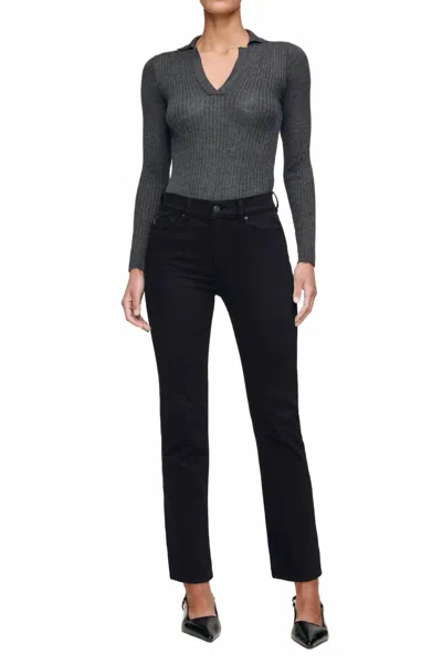 Dl1961 - Women's Mara Straight Ankle Leg Jean In Black