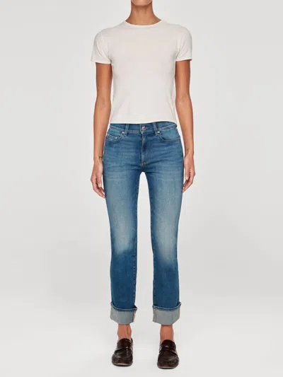Dl1961 - Women's Mara Straight Jeans In Hulton Cuff In Blue