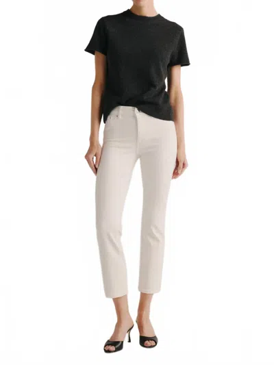 Dl1961 - Women's Mara Straight Mid Rise Instasculpt Jeans In Ecru In White