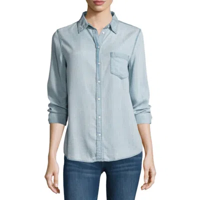 Dl1961 - Women's Mercer And Spring Chambray Shirt In Bleach In Blue