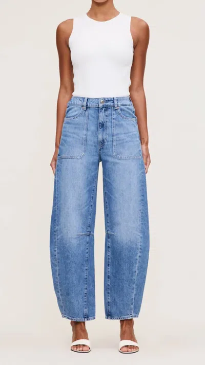 Dl1961 - Women's Miro High Rise Barrel Jeans In Meadow Lake In Blue