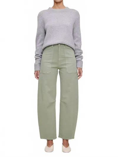 Dl1961 - Women's Miro Rigid Barrel High Rise Jeans In Supergreens In Multi