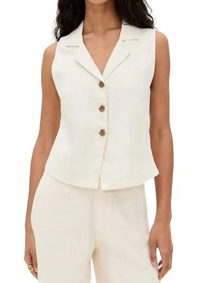 Dl1961 - Women's Neev Top In Flax In White