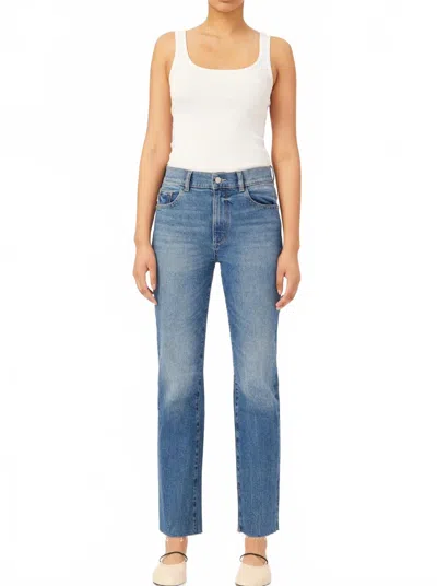 Dl1961 - Women's Patti High Rise Vintage Straight Ankle Jeans In Driggs In Multi