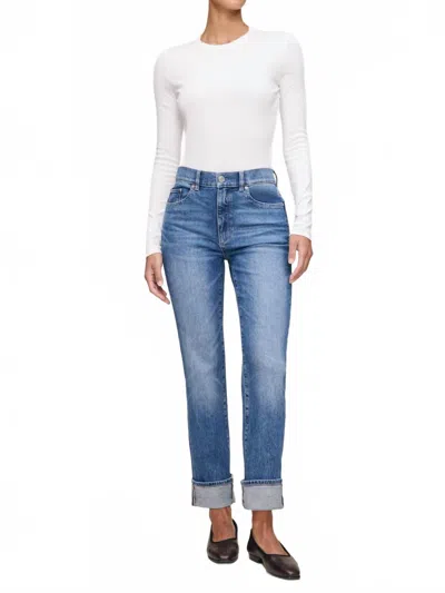 Dl1961 - Women's Patti Straight High Rise Vintage Jeans In Jet Stream In Blue