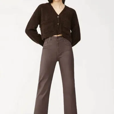 Dl1961 Womens Patti Straight Jeans In Brown