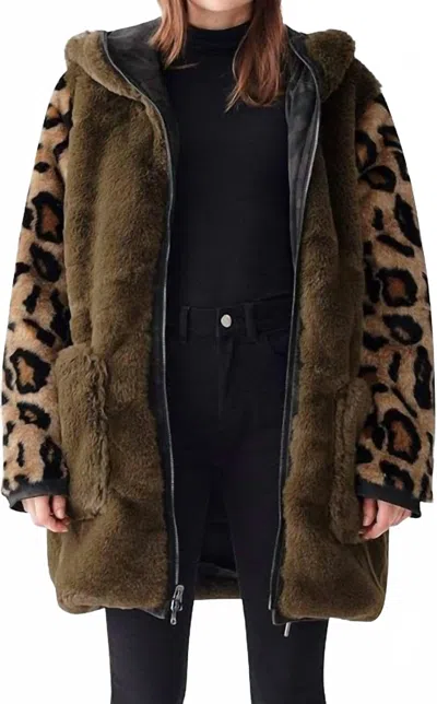 Dl1961 - Women's Phoebe Parka Reversible Jacket In Kindred In Brown