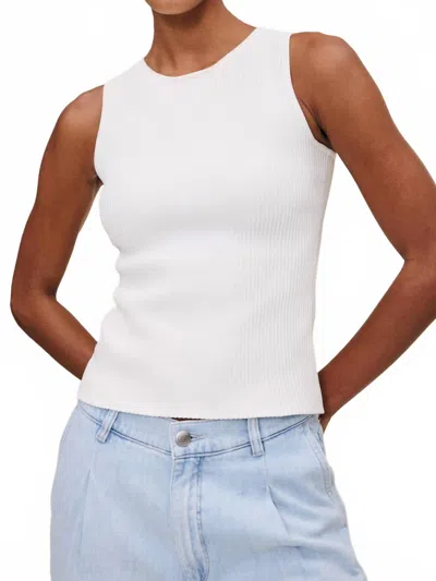 Dl1961 - Women's Racer Tank Top In White