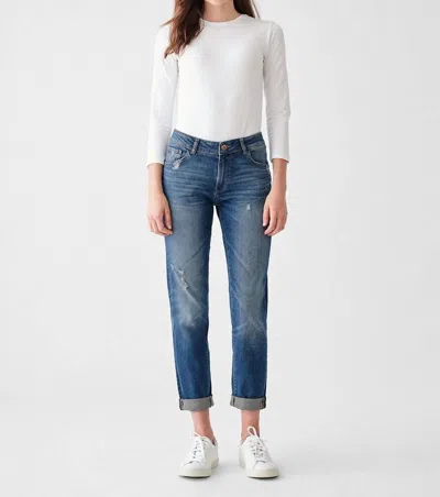 Dl1961 - Women's Riley Boyfriend Straight Jeans In Adams In Multi
