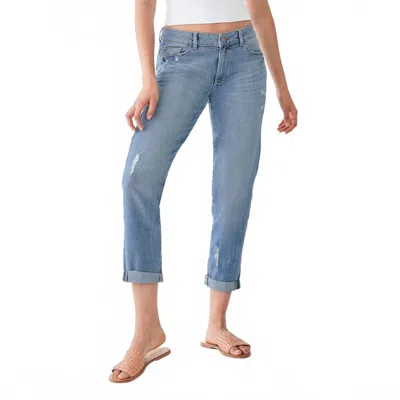 Dl1961 - Women's Riley Boyfriend Straight Jeans In Washburn In Blue