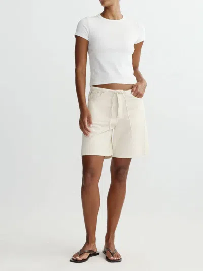 Dl1961 - Women's Sienna Low-slung Short In Ecru Aura In White