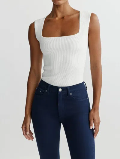 Dl1961 - Women's Square Neck Top In White