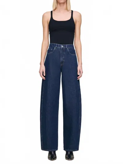 Dl1961 - Women's Taylor Relaxed Barrel Ultra High Rise Jeans In Lake House In Blue