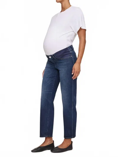 Dl1961 - Women's Thea Boyfriend Relaxed Tapered Jeans - Maternity In Bluff In Multi