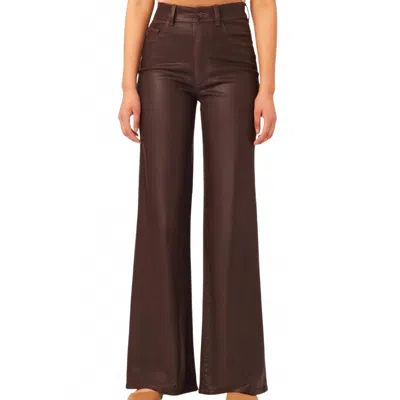 Dl1961 - Women's Women's Hepburn Wide Leg High Rise Vintage Pants In Dark Mocha In Brown